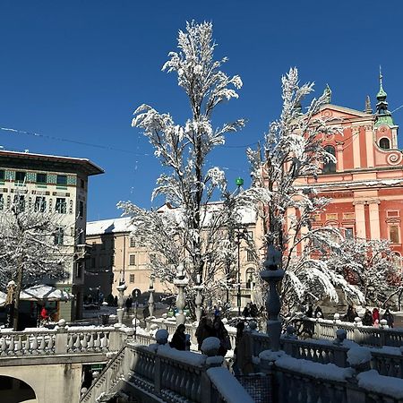 Triple Bridge Ljubljana Apartment Ngoại thất bức ảnh