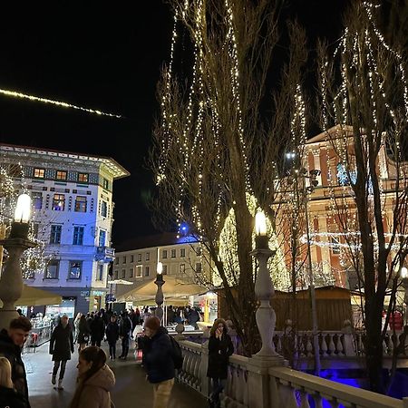 Triple Bridge Ljubljana Apartment Ngoại thất bức ảnh
