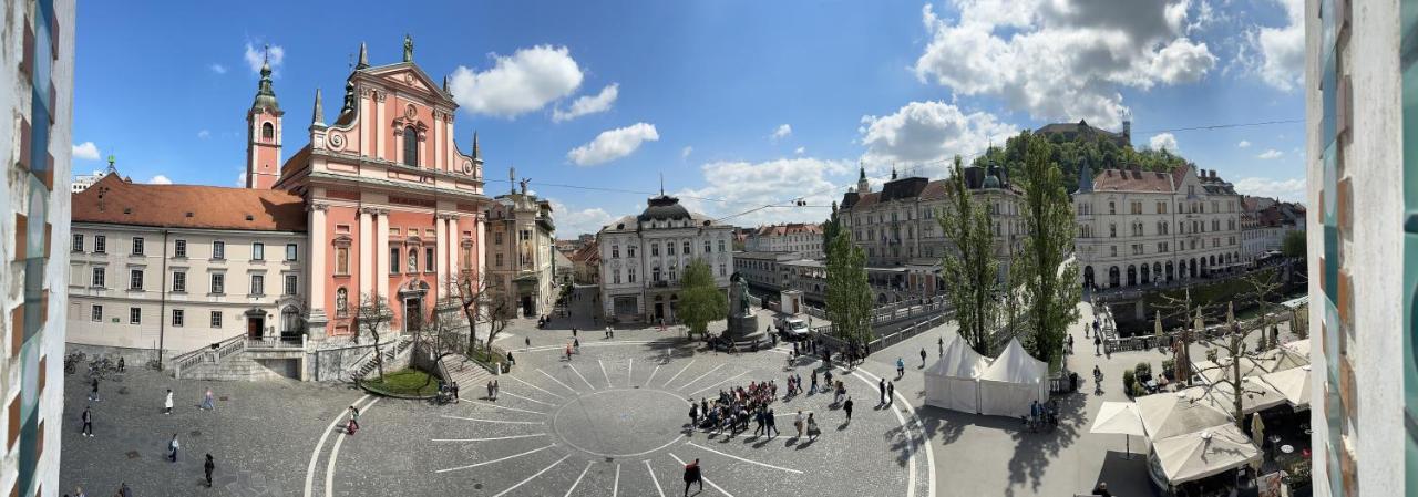 Triple Bridge Ljubljana Apartment Ngoại thất bức ảnh